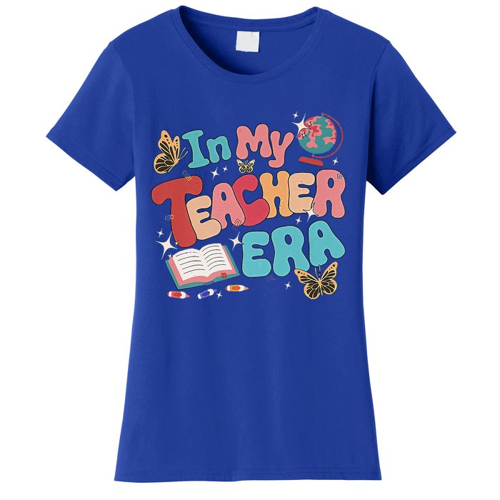 Retro Groovy In My Teacher Era Teaching Life Back To School Women's T-Shirt