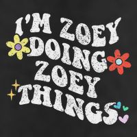 Retro Groovy Im Zoey Doing Zoey Things Funny Mother's Day Hat