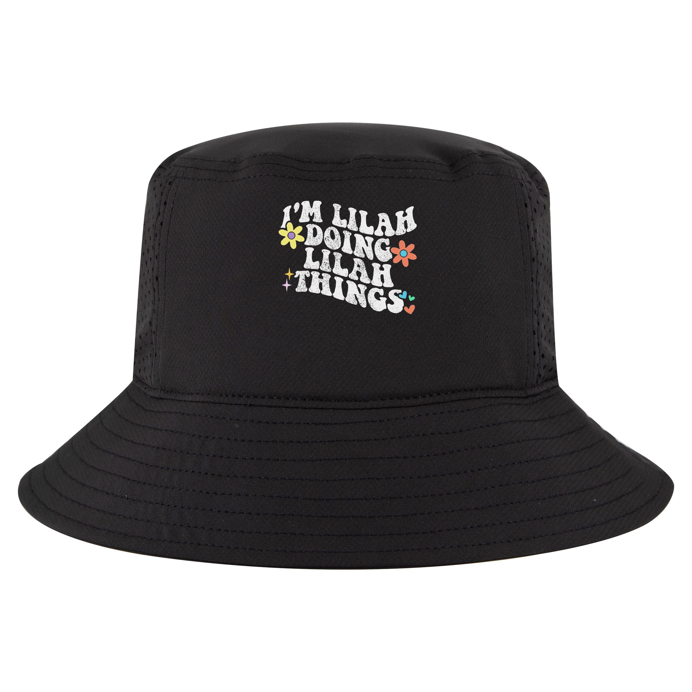 Retro Groovy Im Lilah Doing Lilah Things Funny Mother's Day Cool Comfort Performance Bucket Hat
