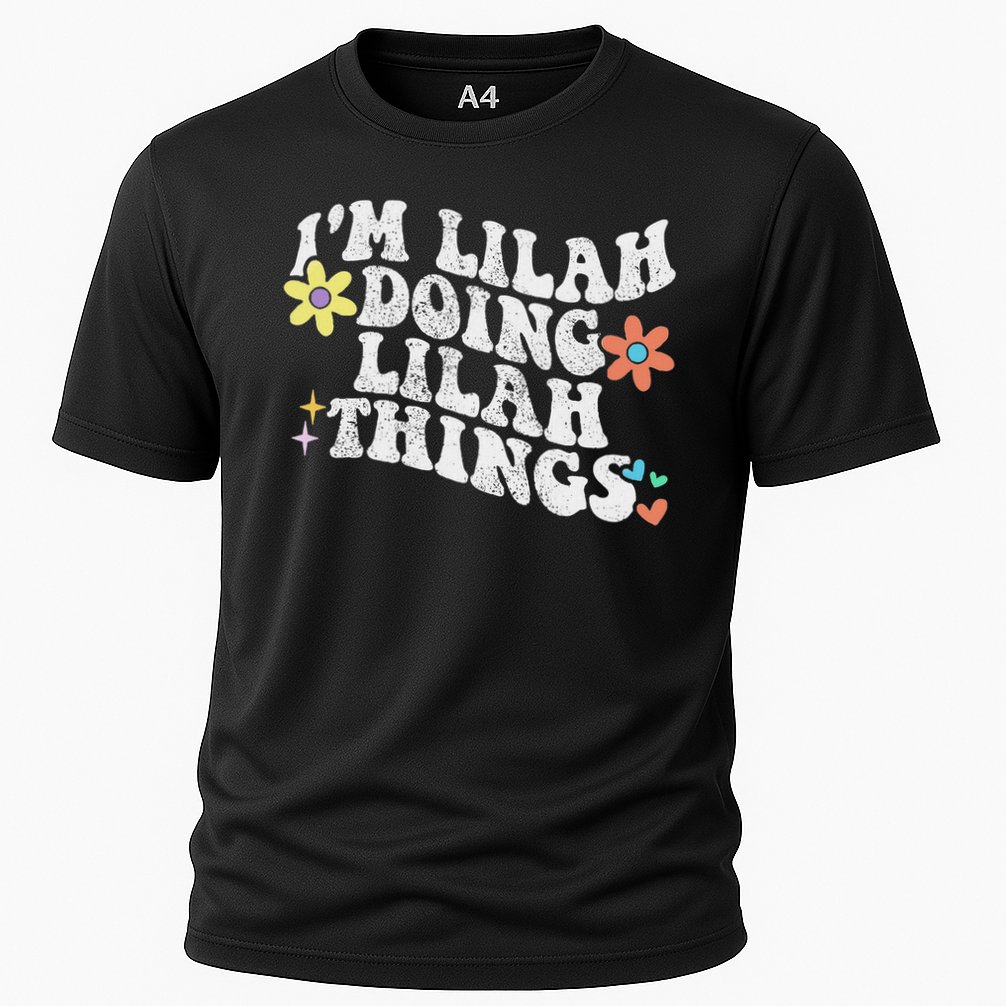 Retro Groovy Im Lilah Doing Lilah Things Funny Mother's Day Cooling Performance Crew T-Shirt