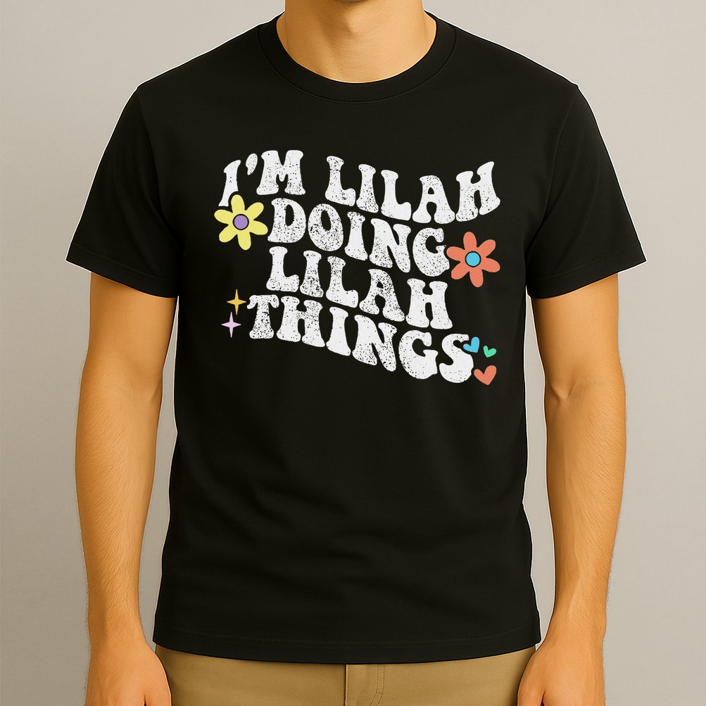 Retro Groovy Im Lilah Doing Lilah Things Funny Mother's Day T-Shirt