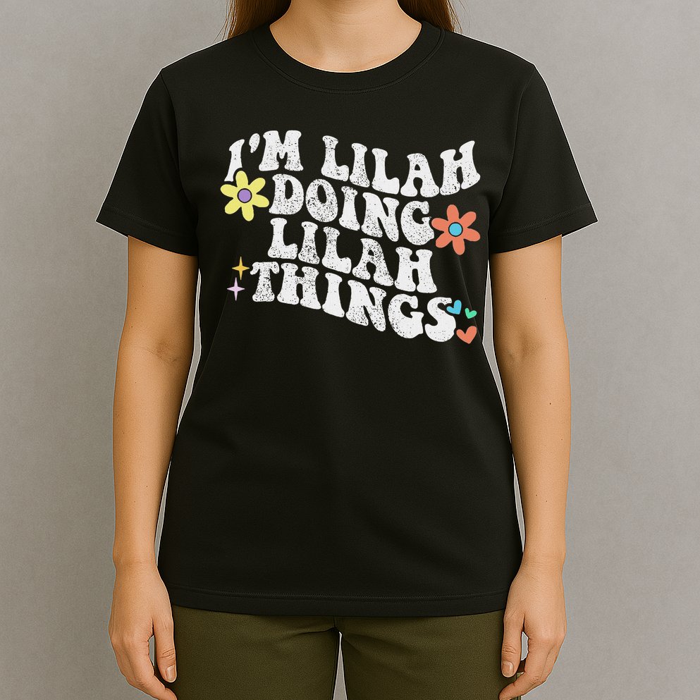 Retro Groovy Im Lilah Doing Lilah Things Funny Mother's Day T-Shirt