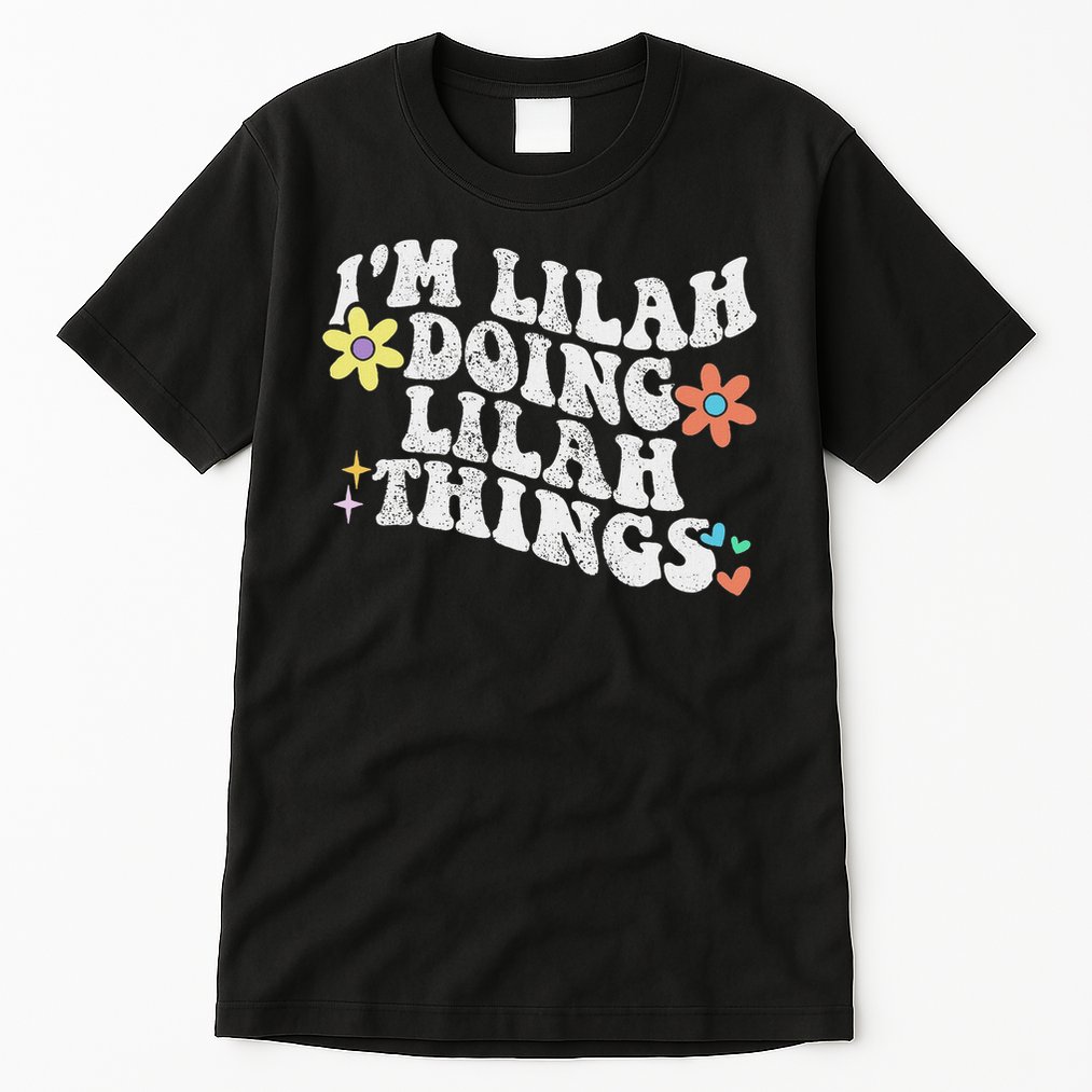 Retro Groovy Im Lilah Doing Lilah Things Funny Mother's Day Tall T-Shirt