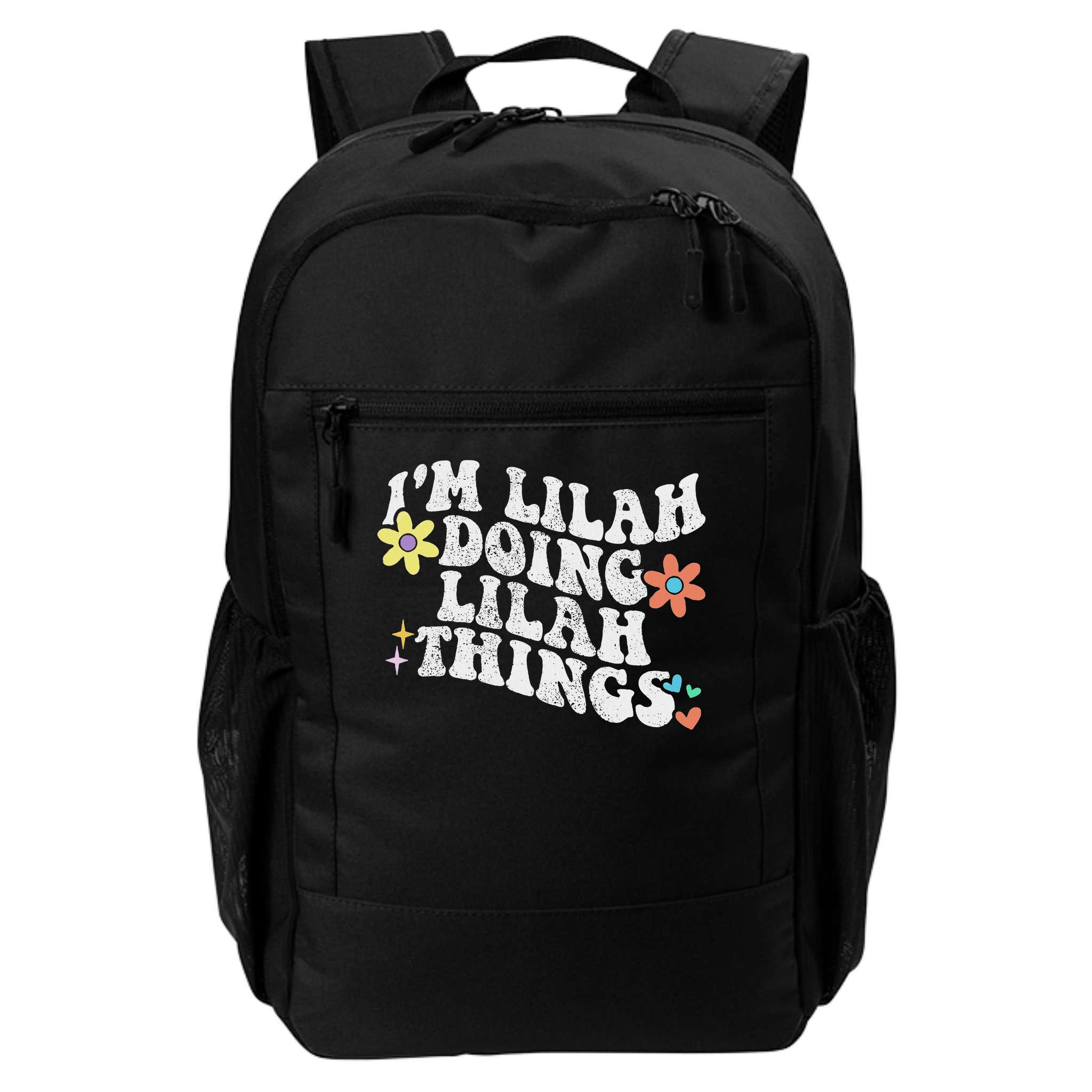 Retro Groovy Im Lilah Doing Lilah Things Funny Mother's Day Backpack