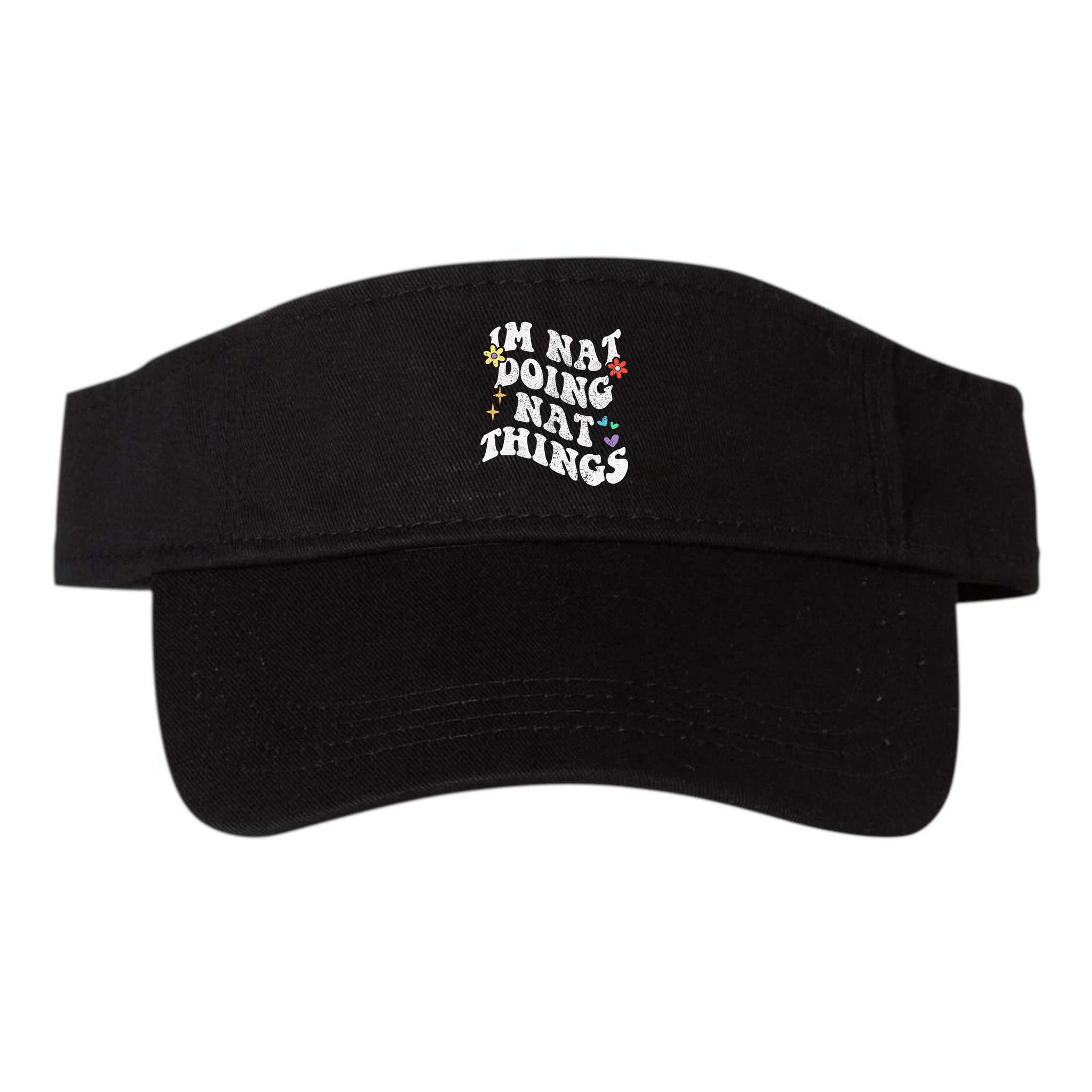 Retro Groovy Im Nat Doing Nat Things Funny MotherS Day Visor
