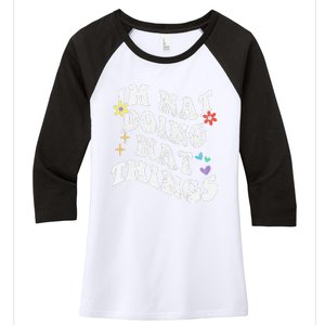 Retro Groovy Im Nat Doing Nat Things Funny MotherS Day Women's Tri-Blend 3/4-Sleeve Raglan Shirt