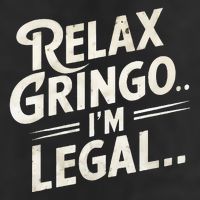 Relax Gringo Im Legal 7 Panel Mesh Trucker Snapback Hat