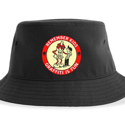 Remember Graffiti Is Fun Sustainable Bucket Hat