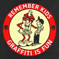 Remember Graffiti Is Fun Golf Towel