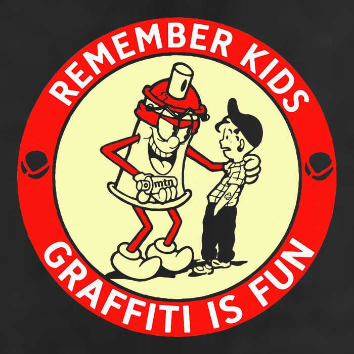 Remember Graffiti Is Fun Golf Towel