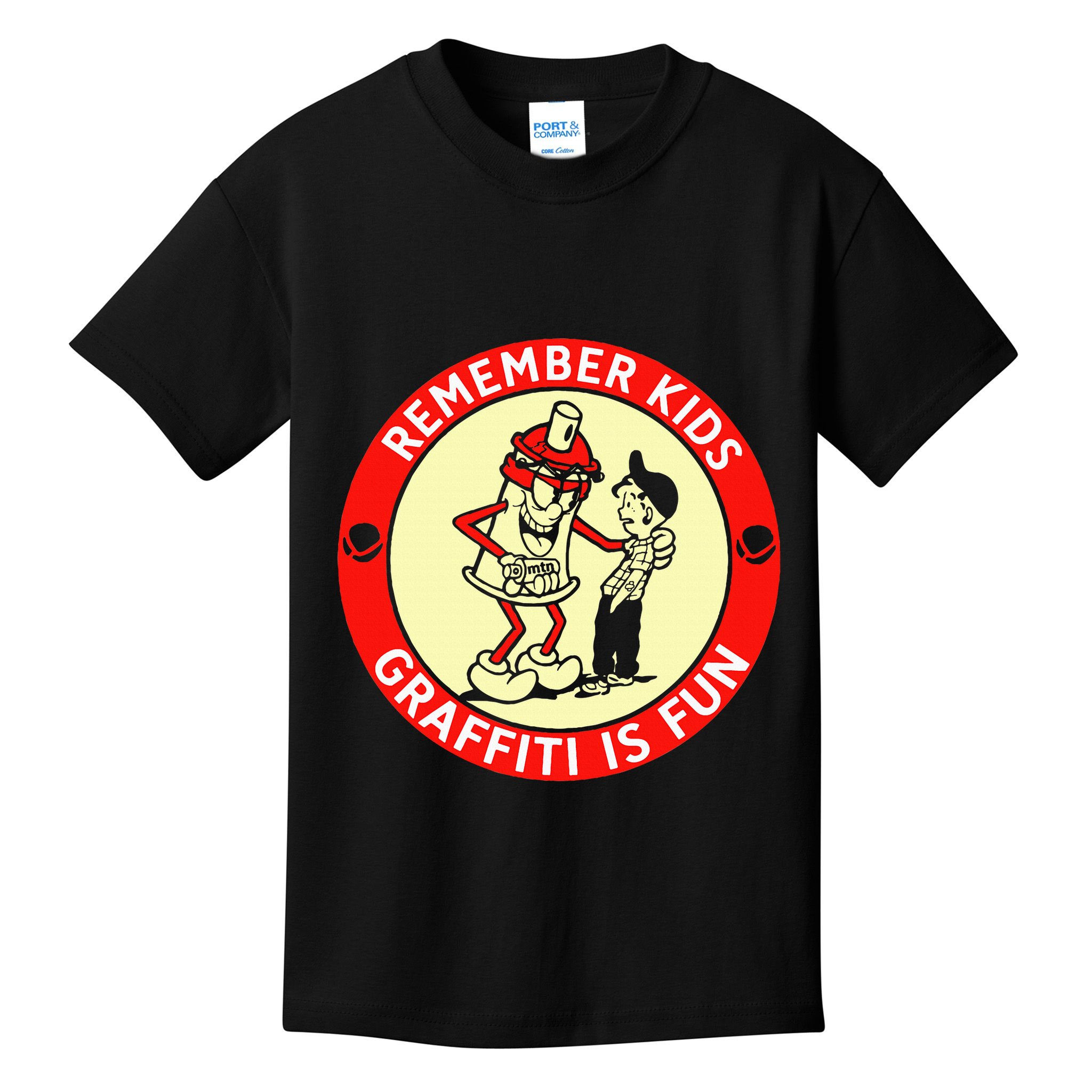Remember Graffiti Is Fun Kids T-Shirt