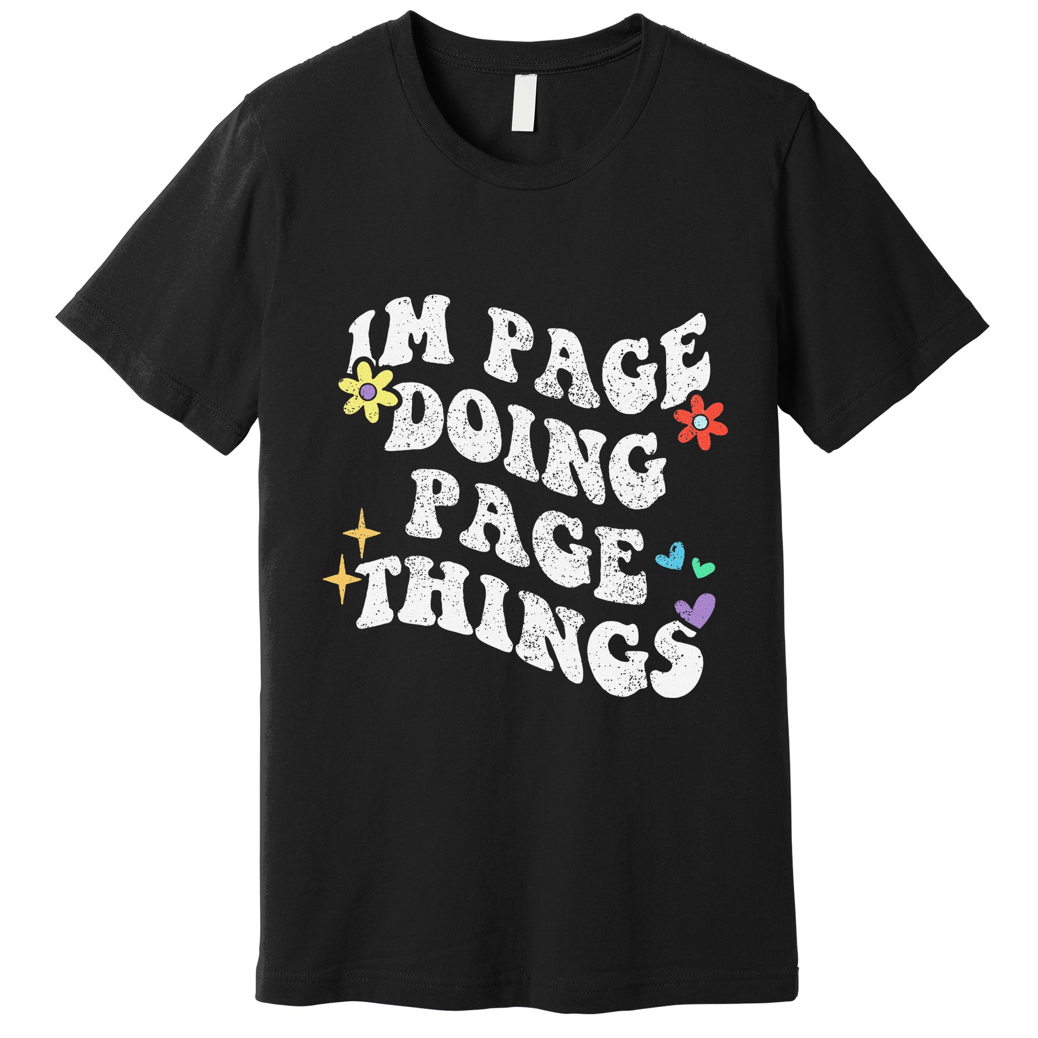 Retro Groovy Im Page Doing Page Things Funny MotherS Day Premium T-Shirt