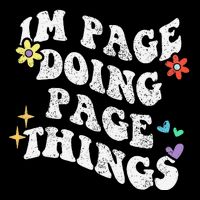 Retro Groovy Im Page Doing Page Things Funny MotherS Day Womens Tank Top