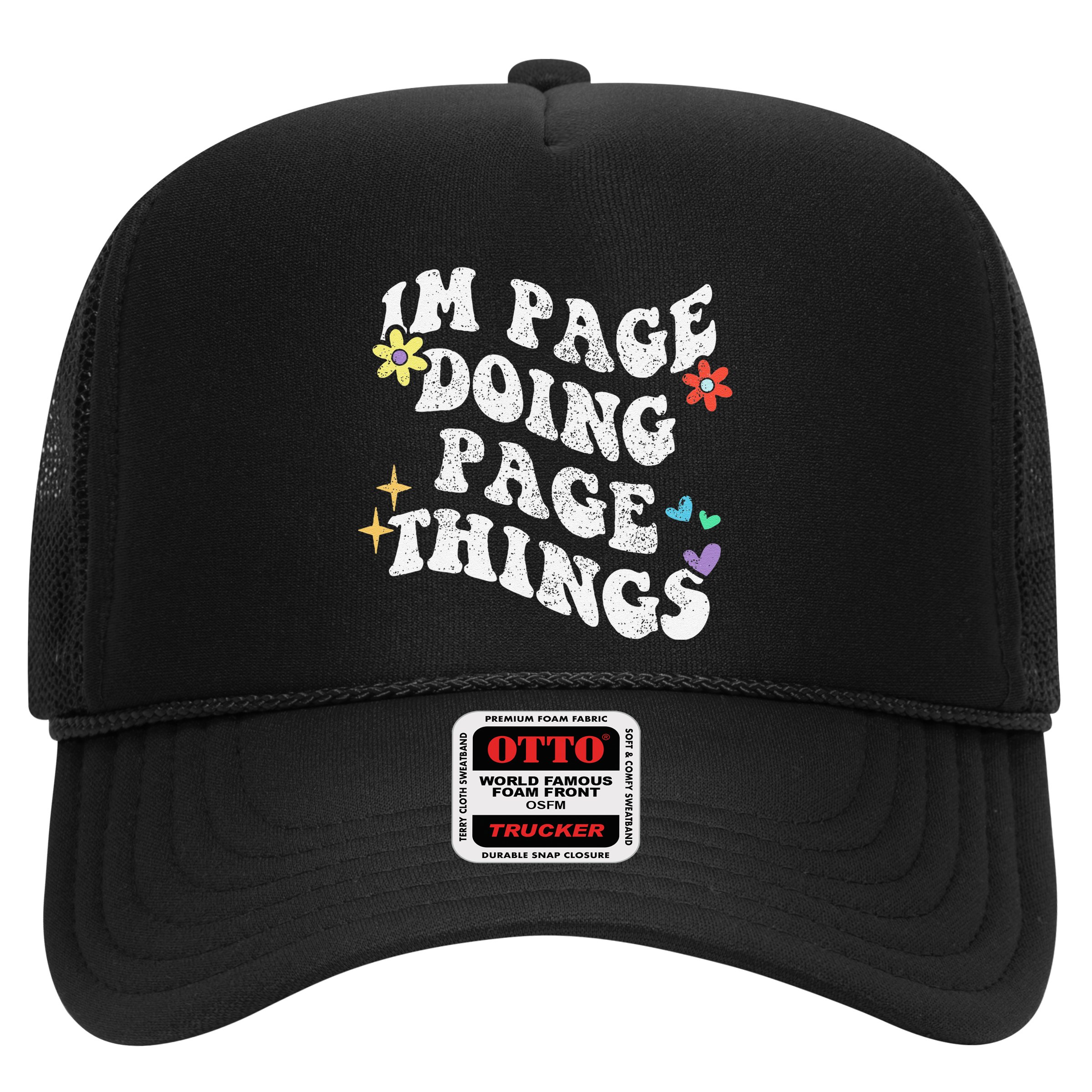 Retro Groovy Im Page Doing Page Things Funny MotherS Day Hat