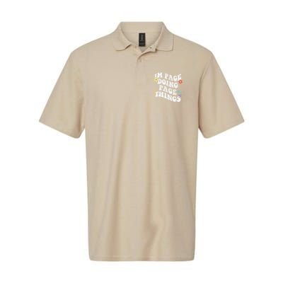 Retro Groovy Im Page Doing Page Things Funny MotherS Day Polo