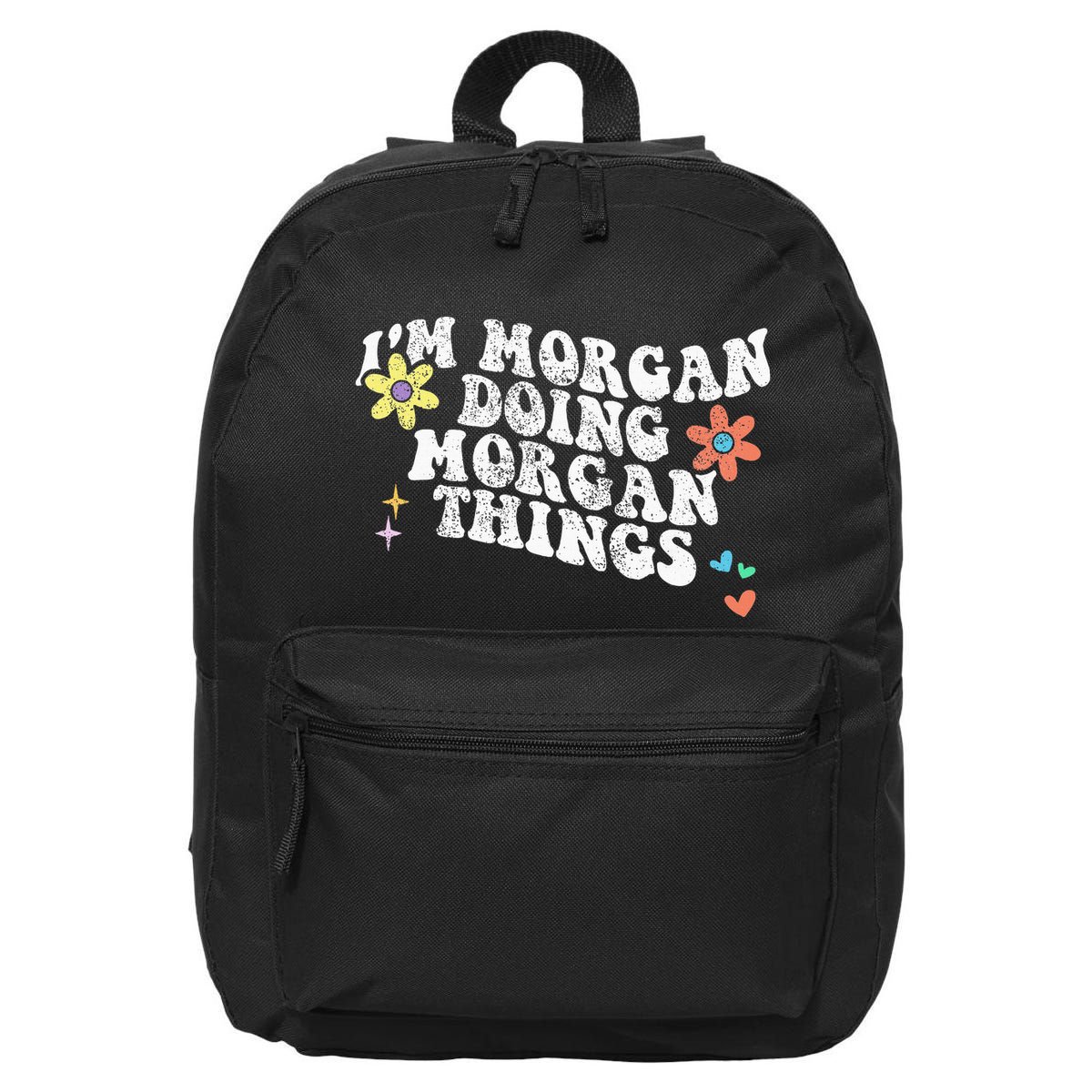 Retro Groovy Im Morgan Doing Morgan Things Funny Mothers Day 16 in Basic Backpack