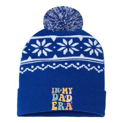 Retro Groovy In My Dad Era FatherS Day Gift USA-Made Snowflake Beanie