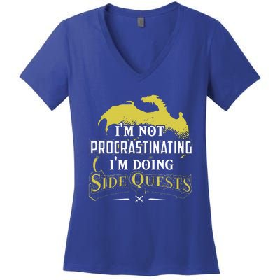 Rpg Gamer Im Doing Side Quests Women's V-Neck T-Shirt