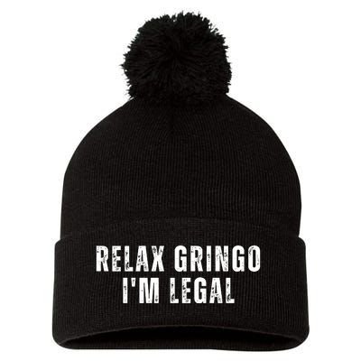 Relax Gringo Im Legal Pom Pom 12in Knit Beanie