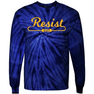 Resist Gift Idea For Electrical Engineers Tie-Dye Long Sleeve Shirt