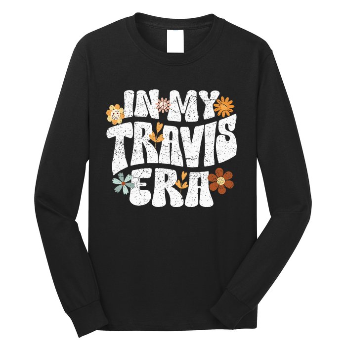 Retro Groovy In My Travis Era Long Sleeve Shirt