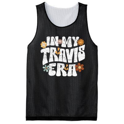 Retro Groovy In My Travis Era Mesh Reversible Basketball Jersey Tank