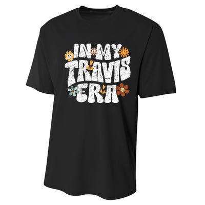 Retro Groovy In My Travis Era Performance Sprint T-Shirt