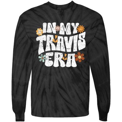 Retro Groovy In My Travis Era Tie-Dye Long Sleeve Shirt