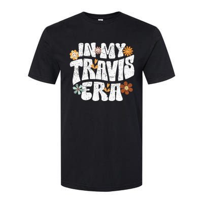 Retro Groovy In My Travis Era Softstyle CVC T-Shirt