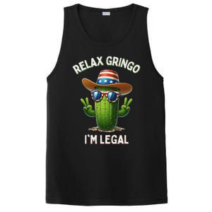 Relax Gringo Im Legal Latino Mexican Immigrant 4th Of July PosiCharge Competitor Tank