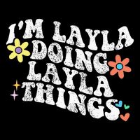 Retro Groovy Im Layla Doing Layla Things Funny Mother's Day Backpack