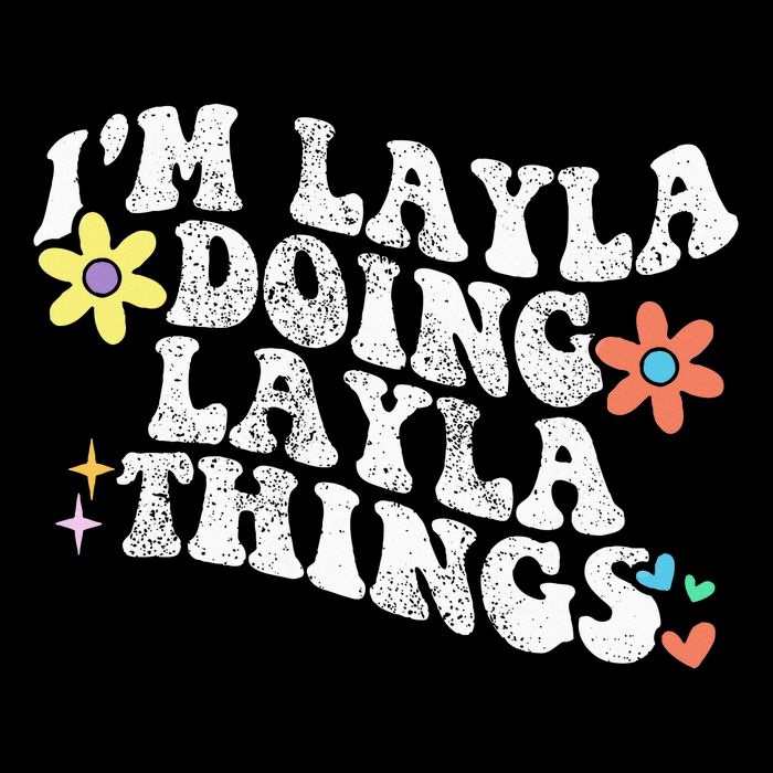 Retro Groovy Im Layla Doing Layla Things Funny Mother's Day Backpack