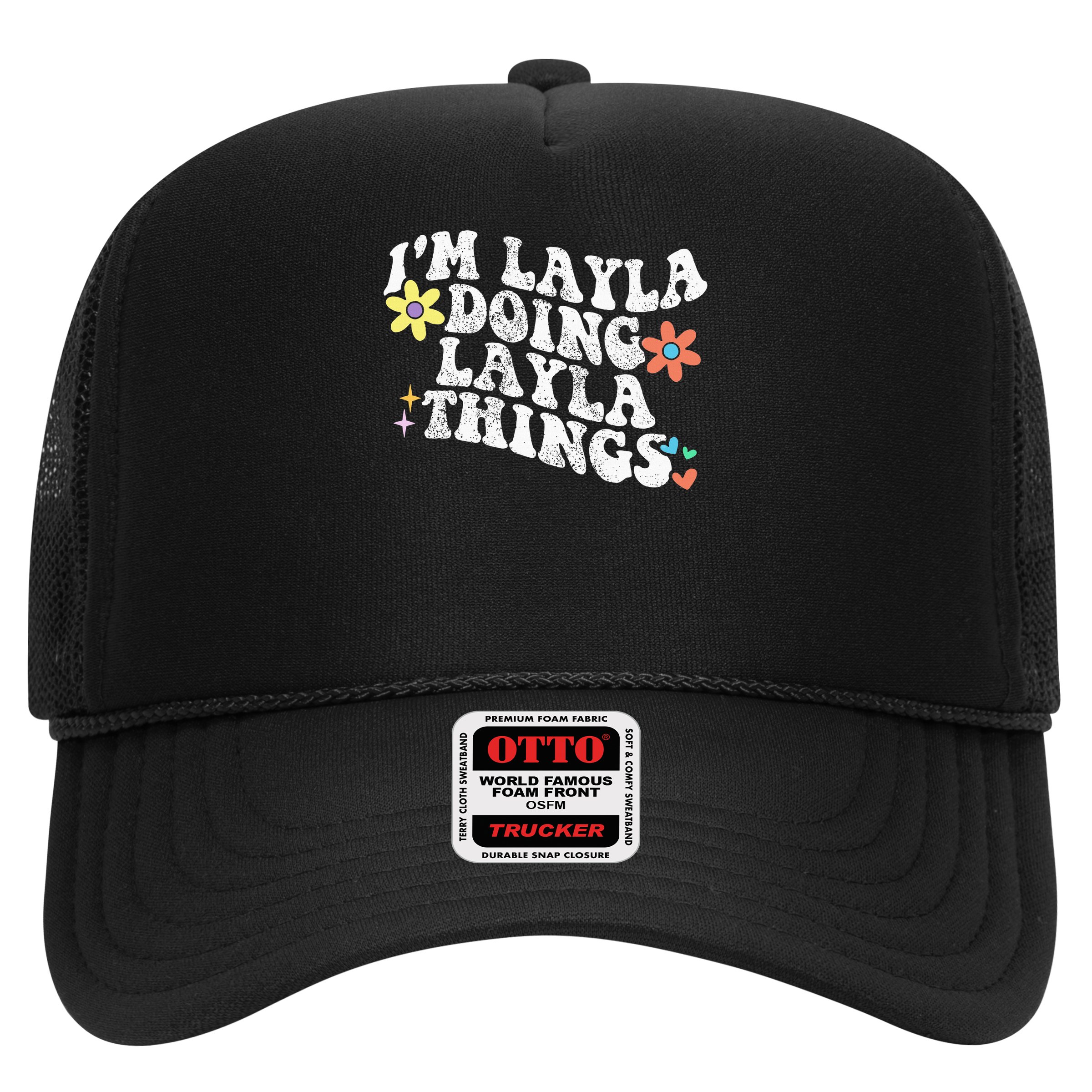 Retro Groovy Im Layla Doing Layla Things Funny Mother's Day Hat
