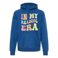 Retro Groovy In My Reading Era Book Lovers Book Reader Gift Premium Hoodie