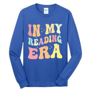 Retro Groovy In My Reading Era Book Lovers Book Reader Gift Tall Long Sleeve T-Shirt