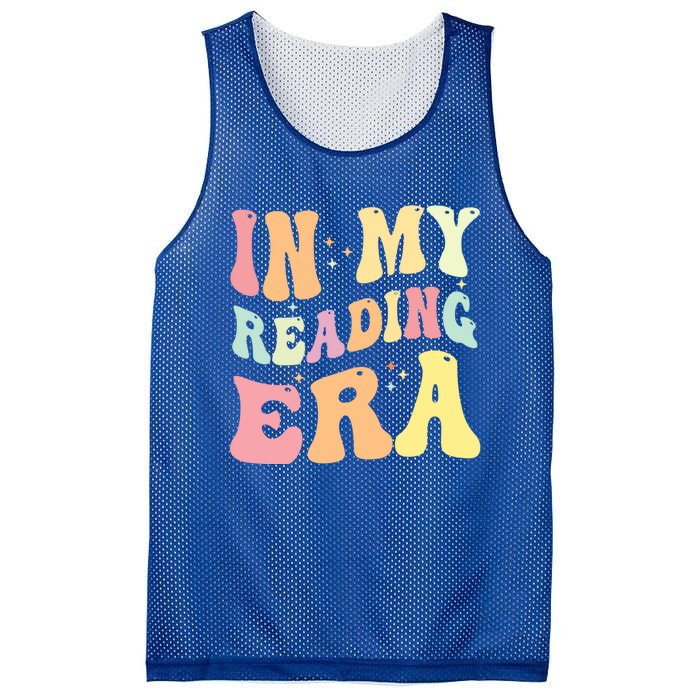 Retro Groovy In My Reading Era Book Lovers Book Reader Gift Mesh Reversible Basketball Jersey Tank