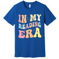 Retro Groovy In My Reading Era Book Lovers Book Reader Gift Premium T-Shirt