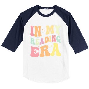 Retro Groovy In My Reading Era Book Lovers Book Reader Gift Baseball Sleeve Shirt