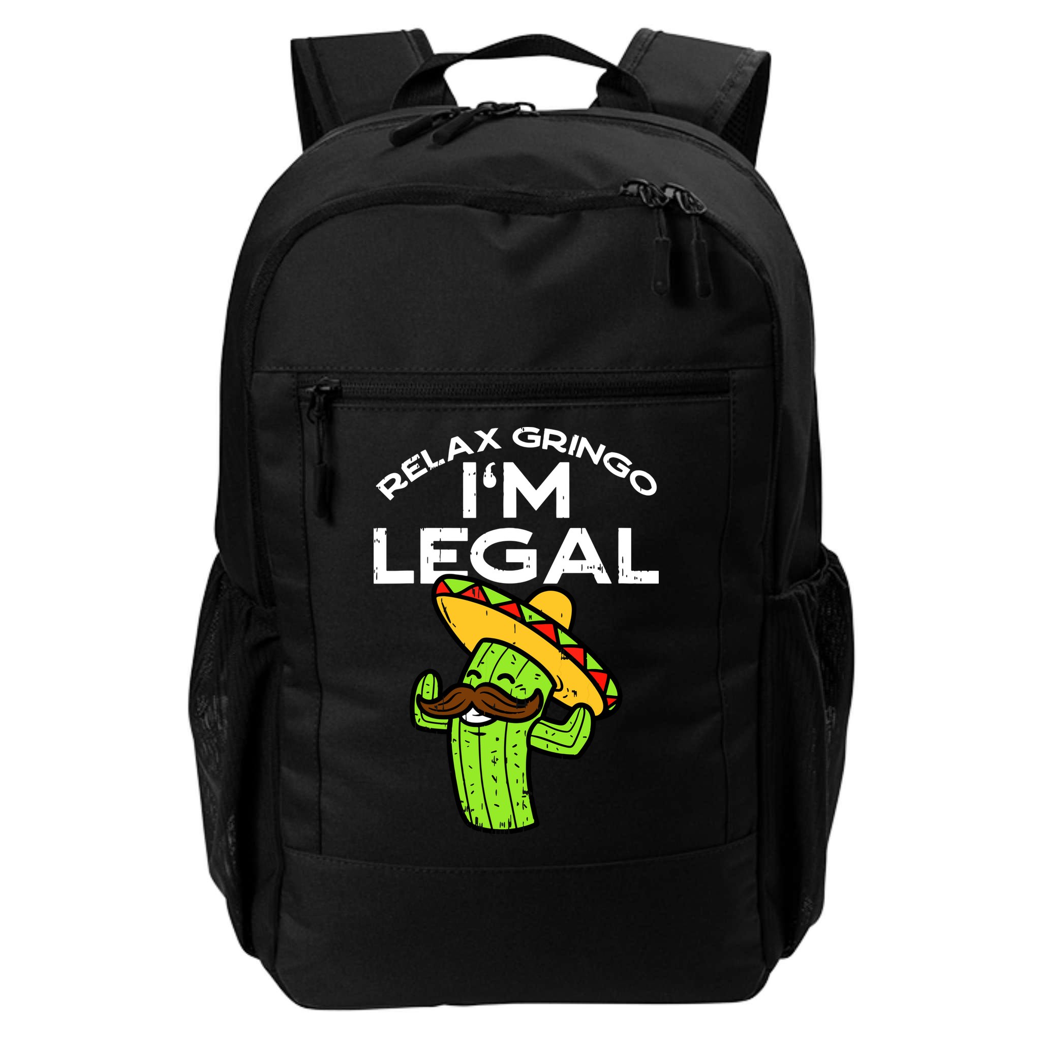 Relax Gringo Im Legal Funny Cinco De Mayo Mexican Immigrant Backpack