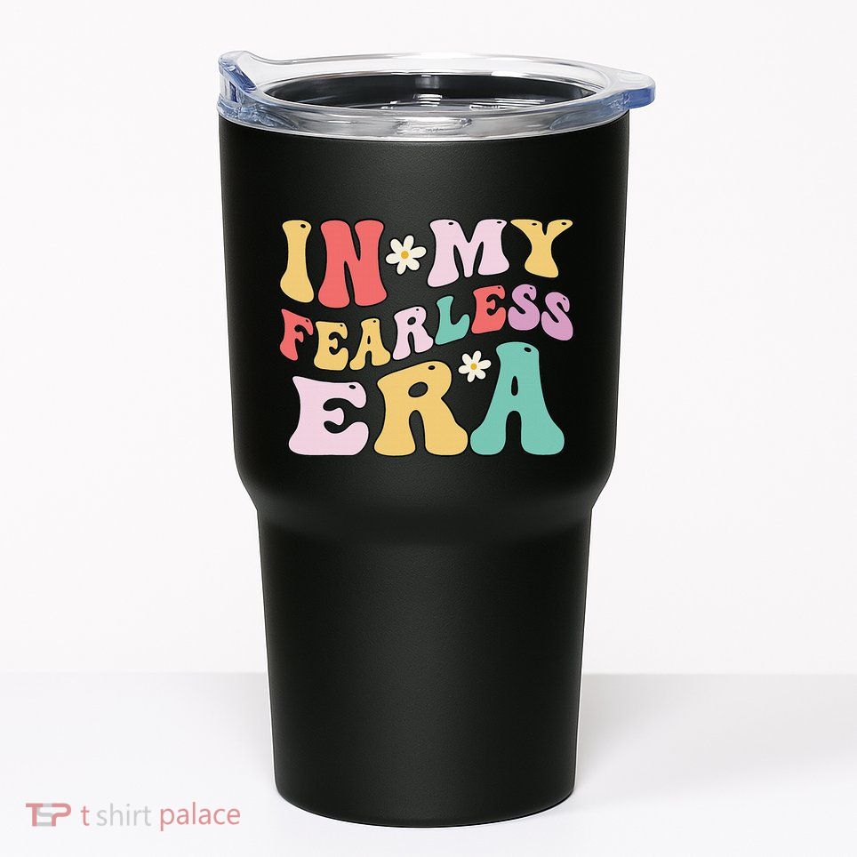 Retro Groovy In My Fearless Era Vintage Tumbler