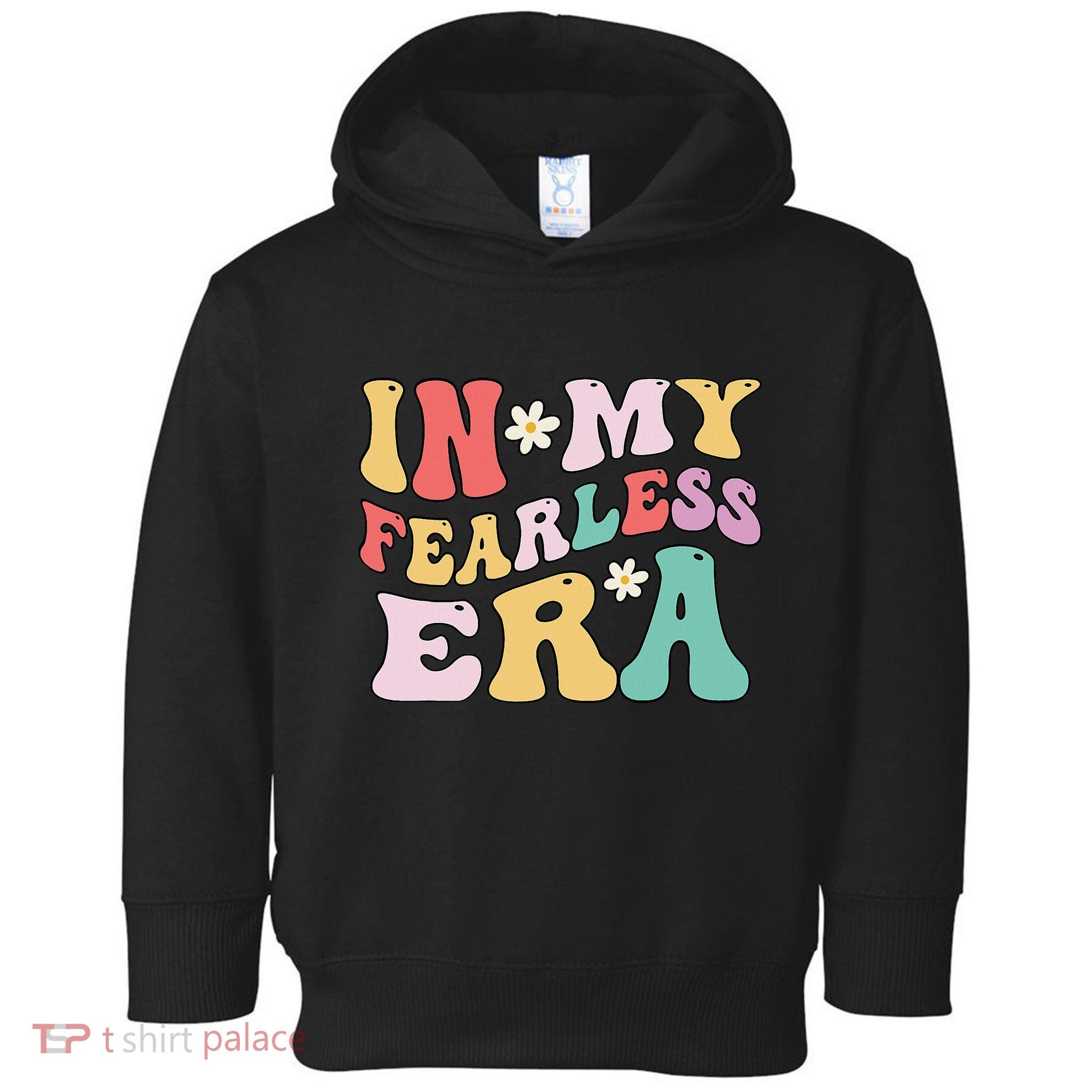Retro Groovy In My Fearless Era Vintage Toddler Hoodie