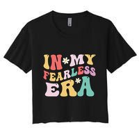 Retro Groovy In My Fearless Era Vintage Crop Top
