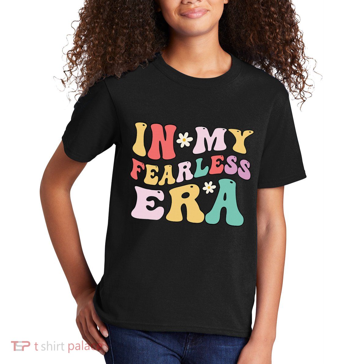Retro Groovy In My Fearless Era Vintage Kids T-Shirt