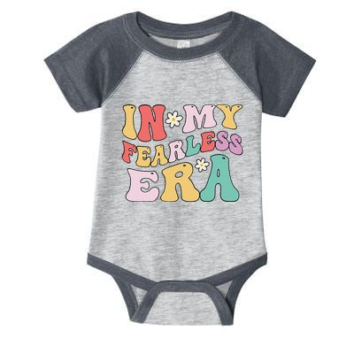 Retro Groovy In My Fearless Era Vintage Infant Baby Jersey Bodysuit