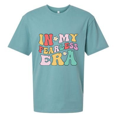 Retro Groovy In My Fearless Era Vintage Sueded Cloud Jersey T-Shirt