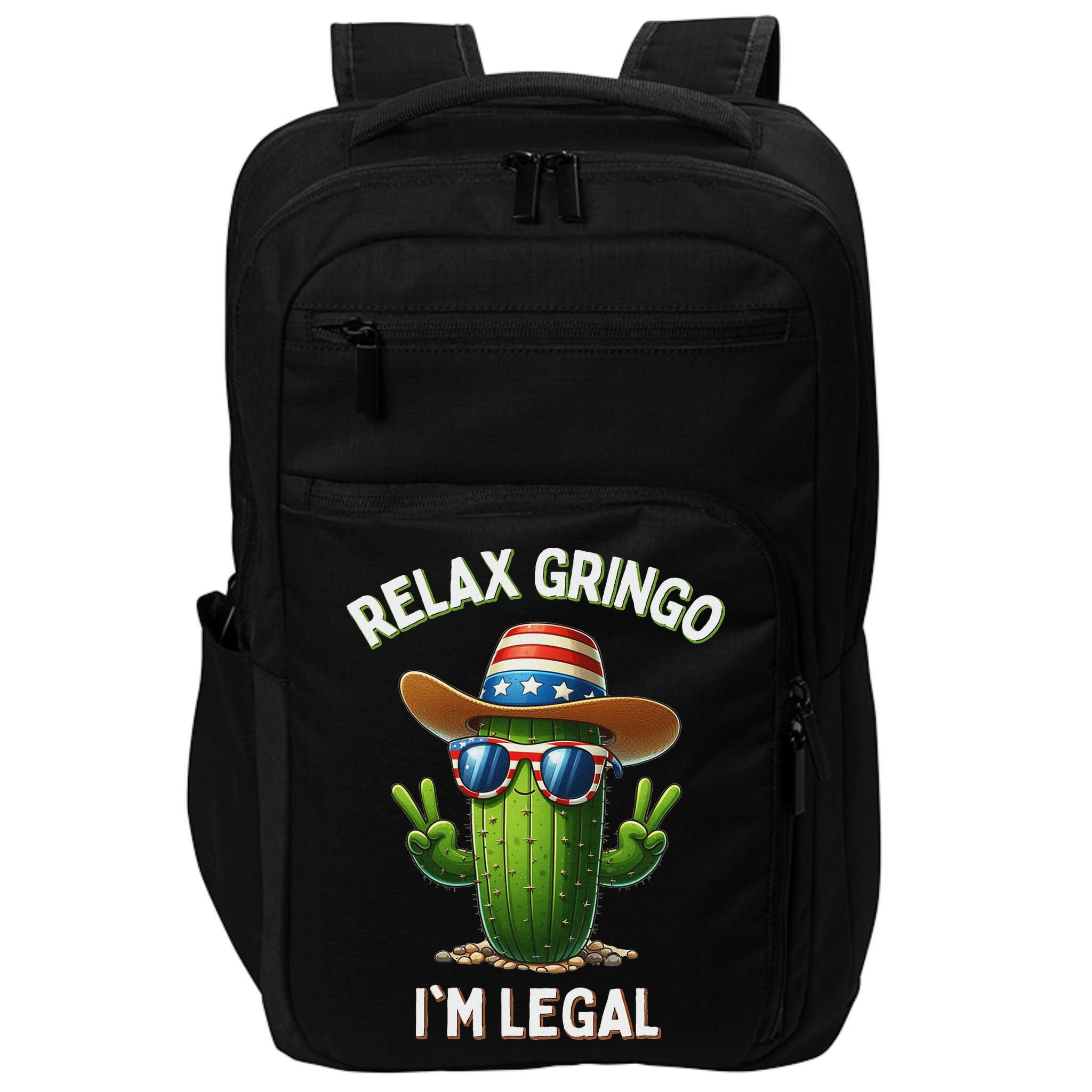 Relax Gringo Im Legal Latino Mexican Immigrant Impact Tech Backpack
