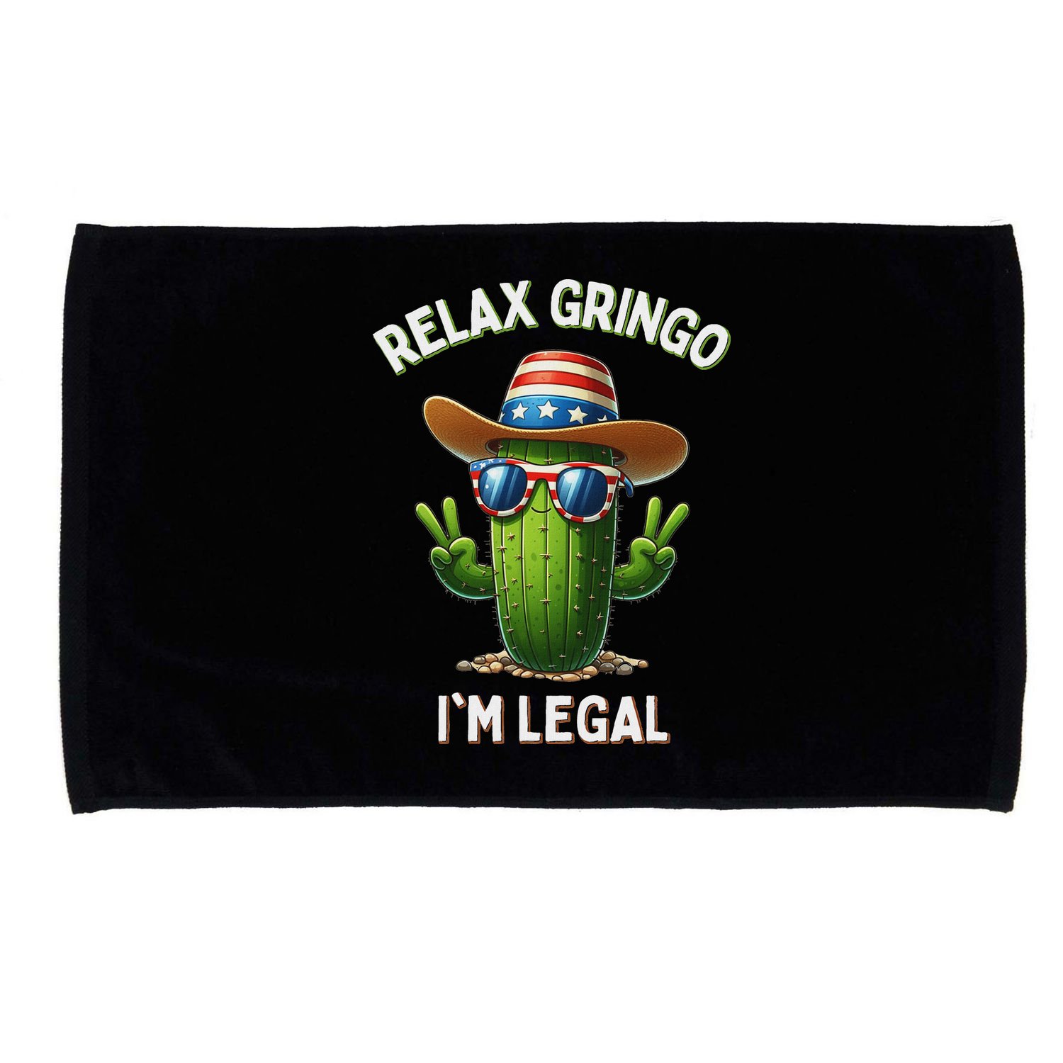 Relax Gringo Im Legal Latino Mexican Immigrant Microfiber Hand Towel