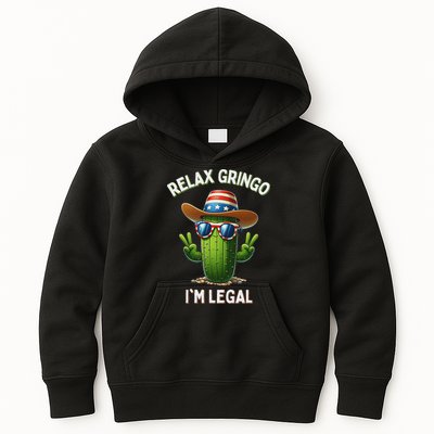 Relax Gringo Im Legal Latino Mexican Immigrant Kids Hoodie