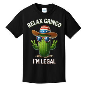 Relax Gringo Im Legal Latino Mexican Immigrant Kids T-Shirt