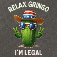 Relax Gringo Im Legal Latino Mexican Immigrant Cotton Canvas Backpack